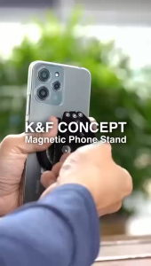 K&F CONCEPT Magnetic Phone Stand Mobile Phone Holder Invisible and Lightweight Back Sticker Storage Foldable Bracket with Magnetic Ring for all phones