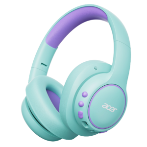 Acer | Choice Acer Kids Bluetooth 6.0 Headphones Over Ear Headphones with Mic 85dBA Safe Volume USB C Fast Charging Toddler Headphones