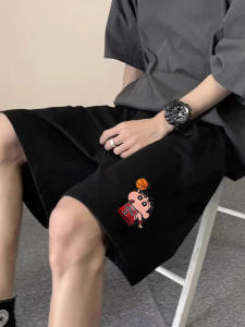 กางเกงขาสั้นทรงหลวมสไตล์อเมริกันสำหรับผู้ชาย ฤดูร้อน 2025 กางเกงขายาวห้าส่วน ทรงหลวม แฟชั่น กางเกงขายาวห้าส่วน