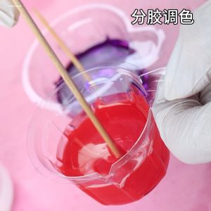 แก้วคริสตัล DIY แก้วแบบใช้แล้วทิ้ง แก้วเทแป้ง AB แก้วยางซิลิโคน แก้วผสมสี อุปกรณ์งานฝีมือ เครื่องประดับแฟชั่น