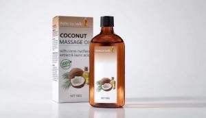 100% Natural Coconut Massage Oil with Lemongrass | Winter Skin Hydration & Glow | Non-Greasy Relaxing Ritual