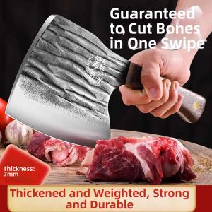 Bone Cutting Knife High Hardness Heavy Duty Manganese Steel
