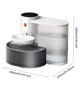 3L Smart Pet Water FountainWireless Cat Water Fountain No FilterBattery Operated Ultra Silent Cat Fountain Rechargeable