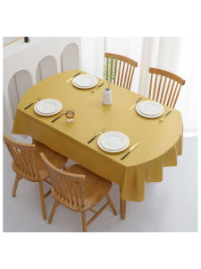 Besee | Modern Luxury Water-Resistant Oil-Repellent Stain-Proof Oval Tablecloth