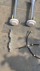 Chi tiết còi hơi 3 loa bán rời chân loa dây điện loa còi đủ cho xe ô tô