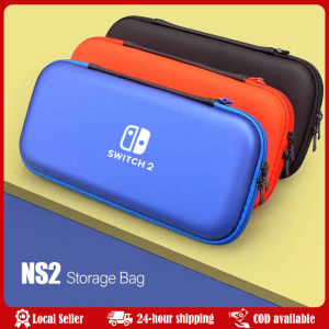 Portable Storage Bag For Switch 2 Waterproof Protective Carrying Case for Switch 2 Game Accessories Carrying Case For Switch 2 (2025) dedicated carrying case protective hard shell portable travel storage bag can hold 12 game cartridges
