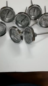 Đồng hồ đo nhiệt độ 0 - 350 độ C dạng cơ mặt 80mm ren 21mm cán cảm ứng nhiệt dài 130mm Dùng đo kiểm tra nhiệt độ lò sấy đo nhiệt nồi hơi đo nhiệt độ công nghiệp đo nhiệt độ lò sấy cà phê