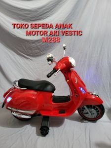 Motor Aki Anak Remote PMB M-338 M338 Vespa Amore Remote Motor aki anak bisa di cas