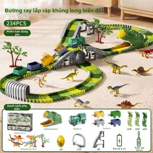 WANJUTEGONGDUI | Đồ Chơi Động Vật Khủng Long Giáo Dục Có Ray Điện