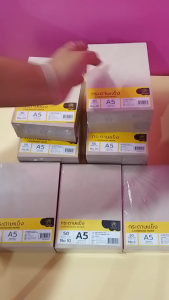 Saengroong กระดาษแข็งA5 กระดาษจั่วปัง จำนวน 30-50แผ่น / แพ็ค