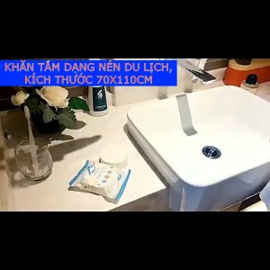 KHĂN TẮM DẠNG NÉN DU LỊCH KÍCH THƯỚC 70X140CM