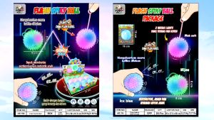 Bola Duri Pencet Bunyi dan Lampu //Bola Lampu Bunyi Warna Warni