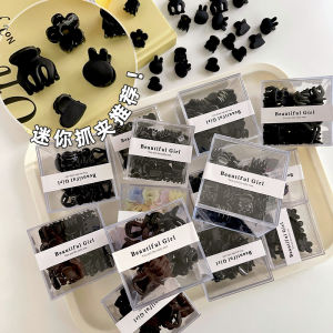 Mini Pumpkin Hair Clips Womens Hair Accessories Black Fringe Hairpins Princess Style Side Hairpins Fashionable Hair Decorations