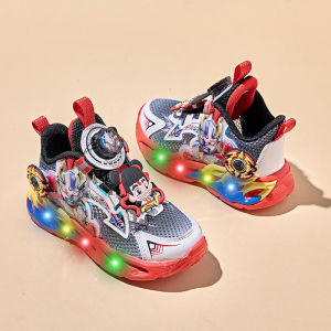 KUOBURENSHENG | Breathable Light-up Anti-slip Wear-resistant Boy Shoes