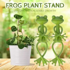 5Pcs 13cm Frog Shaped Reusable Cable Wire Tie Cute Decorative Twist Bendable Garden Plant Support Adjustable Flexible Clip for Stem