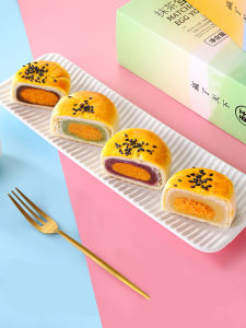 Handmade Matcha Red Bean Yolk Pastry Xiamen Special Snack Gift Boxed Chinese Traditional Cake Egg Yolk Crisp Popular Food