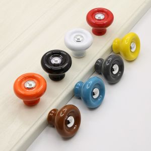 OME | Modern Minimalist Circular Ceramic Drawer Knob