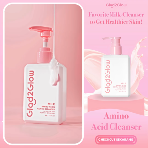 Glad2Glow Milk Amino Acids Gentle Cleanser 80ml
