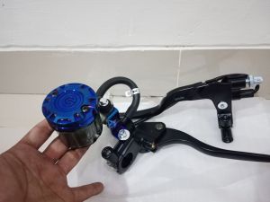 Handle Master Rem No Name 1 Set Kiri Kanan Plus Tabung Big Smoke Twotone Plus Dudukan Spion Motor Matic Bebek Universal