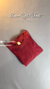 Baju Kaos Wanita Korean Style Model Rumbai Lengan Panjang Bahan Katun Combed