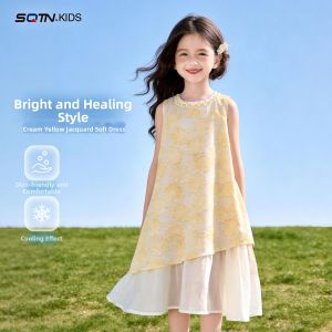 SQTN.KIDS | Childrens Summer Dress French Style