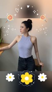 Catalog Fashion เสื้อกล้ามแฟชั่นทรงแขนเว้าลึก ไม่มีลาย 3 สี