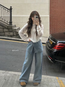 XUECAIQI | Relaxed Fit Thin White Knit Set