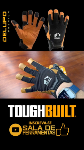 TOUGHBUILT Heavy Duty Microfiber Leather Work Gloves Safety Anti Cut Impact Protective Sarung Tangan TB-G02/G03/G04/G06