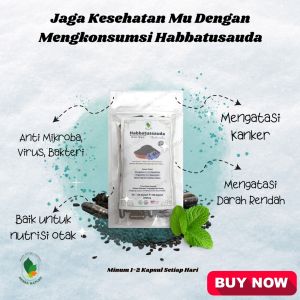 Habbatussauda Jintan Hitam Asli 100 Kapsul | JSR 100% Kemasan Ekonomis Herbal Rempah Habatusauda Murni Habbatusauda Suplemen Kesehatan Habatussauda Jintan Jinten Hitam Black Seed Original Nigella Sativa Promil