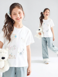 MUCMUKN | Cool Hand-painted Puppy Shiny Short Sleeve T-shirt