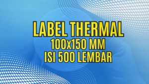 Label Sticker Thermal 100x150 mm 10x15 cm isi 500 pcs Lem Kuat A6 Stiker Tidak Luntur Lem Kuat