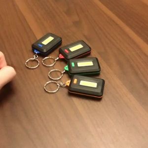 New Cob Flashlight Keychain Mini Led Flashlight Portable Outdoor Emergency Light