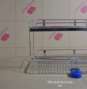 [HCM]KỆ TREO 2 TẦNG INOX ĐẶC 100% ( ĐỦ SIZE)