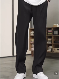 #073#M-4XL#กางเกงผู้ชายขายาวผ้าไหมน้ำแข็งกางเกงแฟชั่นใส่ทำงานได้ใส่เที่ยวได้ใส่ได้ทุกโอกาสเนื้อผ้าใส่สบายกางเกงทรงหลวม