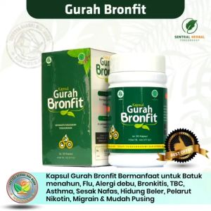 Kapsul Gurah Bronfit - Solusi Terbaik untuk Kesehatan Paru-paru dan Gangguan Pernafasan
