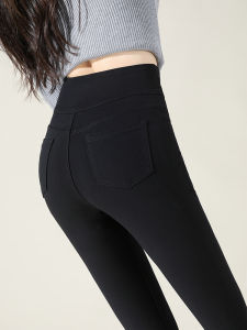 High Waist Thickened Womens Leggings Autumn Winter Outerwear Tight Fit Eighteen Shorts Elastic Small Foot Magic Pants