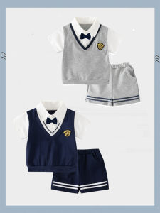 Warm British Gentleman Two-Piece Set Baby Boy Clothes Autumn Winter Outfit One Year Old Birthday Dress Cotton 95% Child Clothes