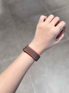 [SG In Stock] Nylon Loop Watch Band Strap for Google Fitbit Air Strap Breathable Adjustable Hook & Loop Wristband