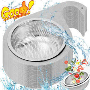 🔥Hot🔥Stainless Steel Swan Sink Strainer Basket Removable Goosehead Storage Drainage Basket Vegetable Hanging Drain Rack Kitchen Tool
