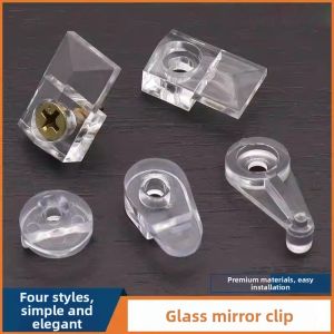 TEKANAI | Transparent Plastic Glass Mirror Clip 20 Pieces