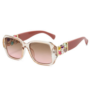 2026 Women Luxury Sunglasses With Rhinestones Decoration Large Frame Wrap Designer Gift For Mother