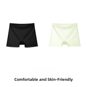 PIER N°5 | Herbal Initial Color Womens Ultra-Thin Seamless Safety Shorts Anti-Light Flat Angle Pants High-Waist Nylon Spandex Briefs