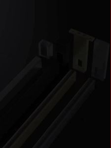 Aluminum Thickened Closet Rod with Fixed Flange Mounts
