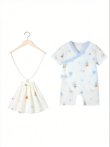 Purcotton | Cotton Infant Summer Short Sleeve Onesie