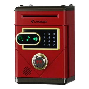 Electronic Touch Screen Piggy Bank Safety Password Mini Intelligent Music Counting Money Coin Bank ATM Banks Toys For Kids Gift