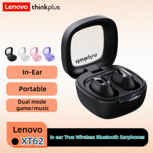 Lenovo | Lenovo XT62 True Wireless Bluetooth Earphones HiFi Audio Noise Cancelling Headsets Lightweight In-ear Earbuds for Gaming