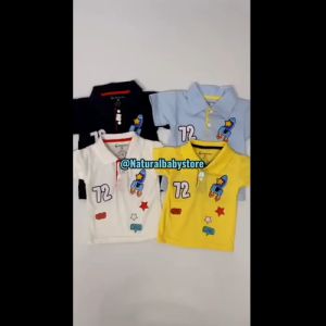 Kaos Bayi Kerah Motif Astronot & Baju Bayi Kaos Kerah Laki-Laki