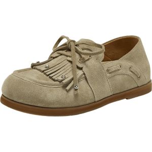 Joy & Peace | Stylish Comfortable Round Toe Suede Loafers Female Shoes