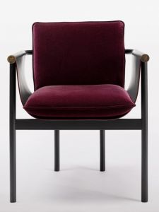 Luxurious Italian Style Saddle Leather Dining Chair with Backrest And Armrests Simple And Elegant Home Furniture Design