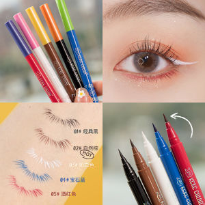 Waterproof Long-Lasting Sweat-Proof Smudge-Proof KCKC Color Eyeliner Pen Ultra-Fine Point Classic Black Brown Deep Brown